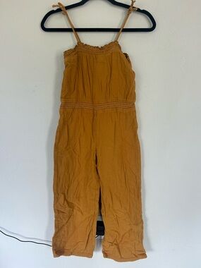 Kids Girls Old Navy Jumpsuit Size Large Mustard Color (1606)